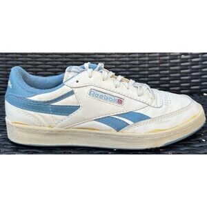 Reebok Club Champion C Original 1985 Released White Chalk Blue Mens Shoes Sz 13